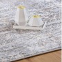 Moderner Kurzflor Teppich „MeGusta Clara“ in Taupe mit Used-Look, 200x290 cm.