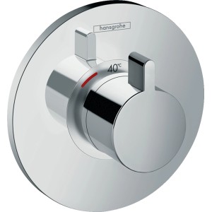Hansgrohe Ecostat S HighFlow Thermostat Unterputz in Chrom mit 40°C Sicherheitssperre.