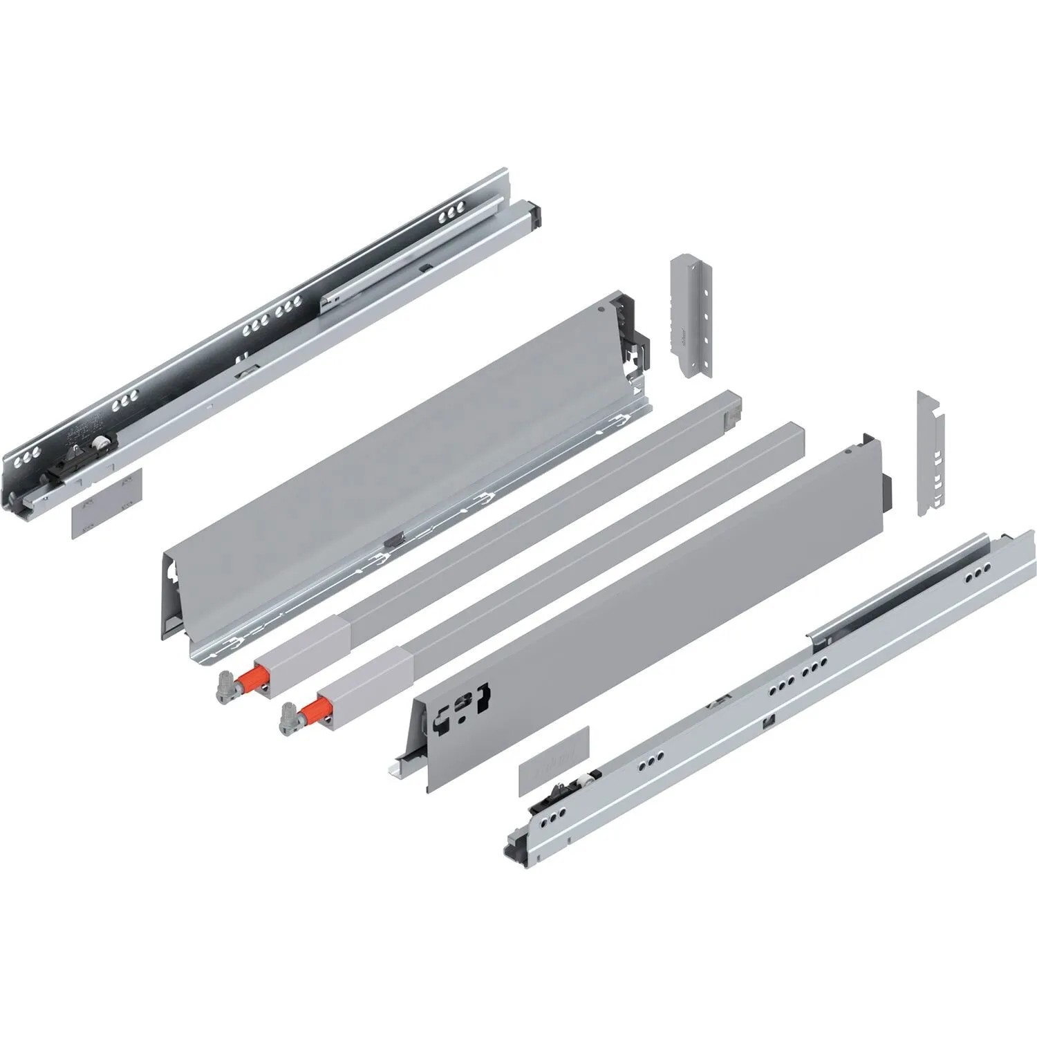 Blum C-Reling Tandembox antaro Vollauszug Blumotion 500 mm 30 kg Grau 1 Paar