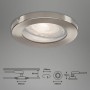 Briloner LED-Einbaustrahler 3er-Set, Nickel matt, IP65, für Bad und Innenräume.