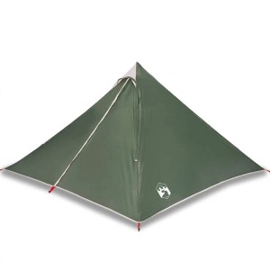 vidaXL Tipi-Familienzelt 7 Personen Grün Wasserdicht 94710