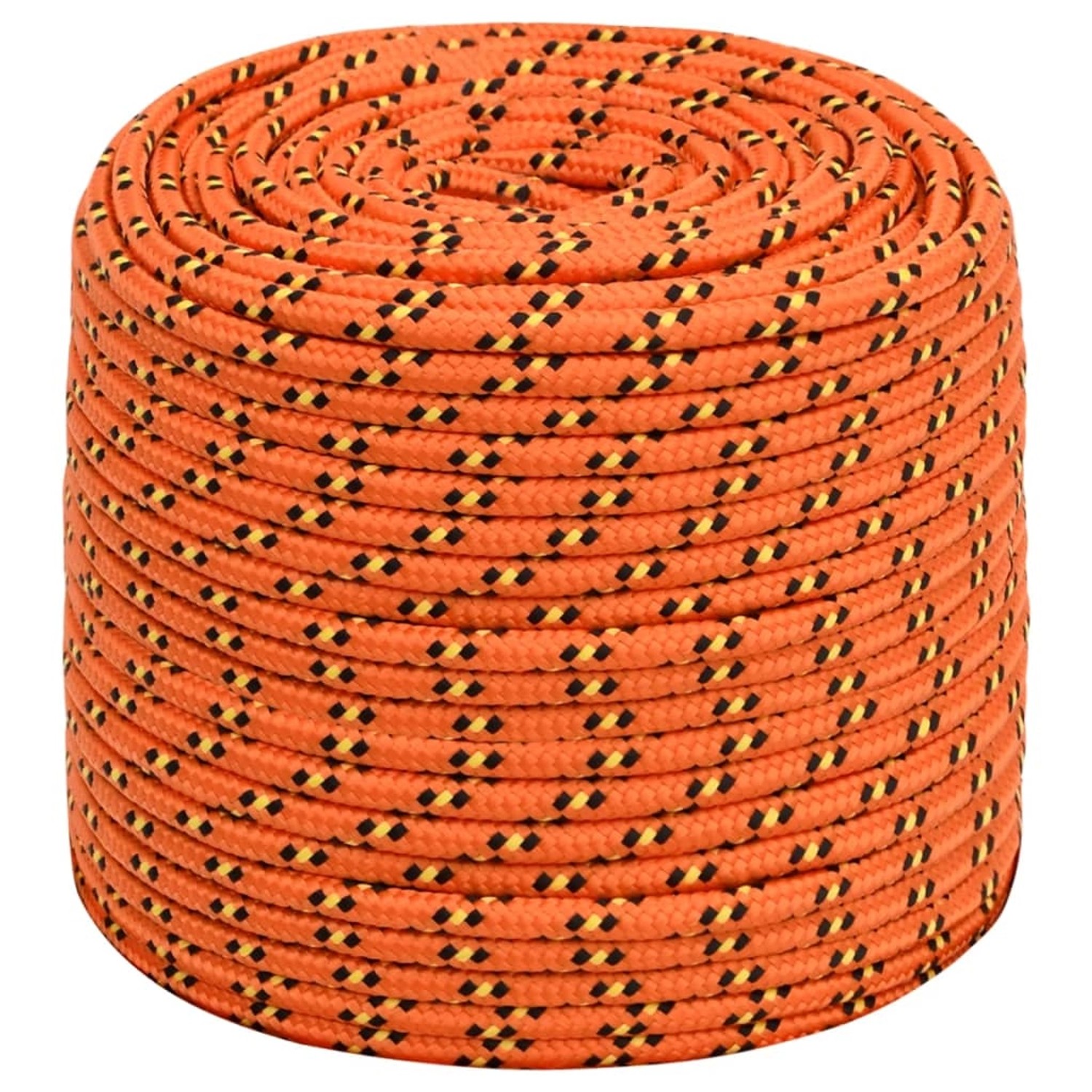 vidaXL Bootsseil Orange 8 mm 25 m Polypropylen 152660