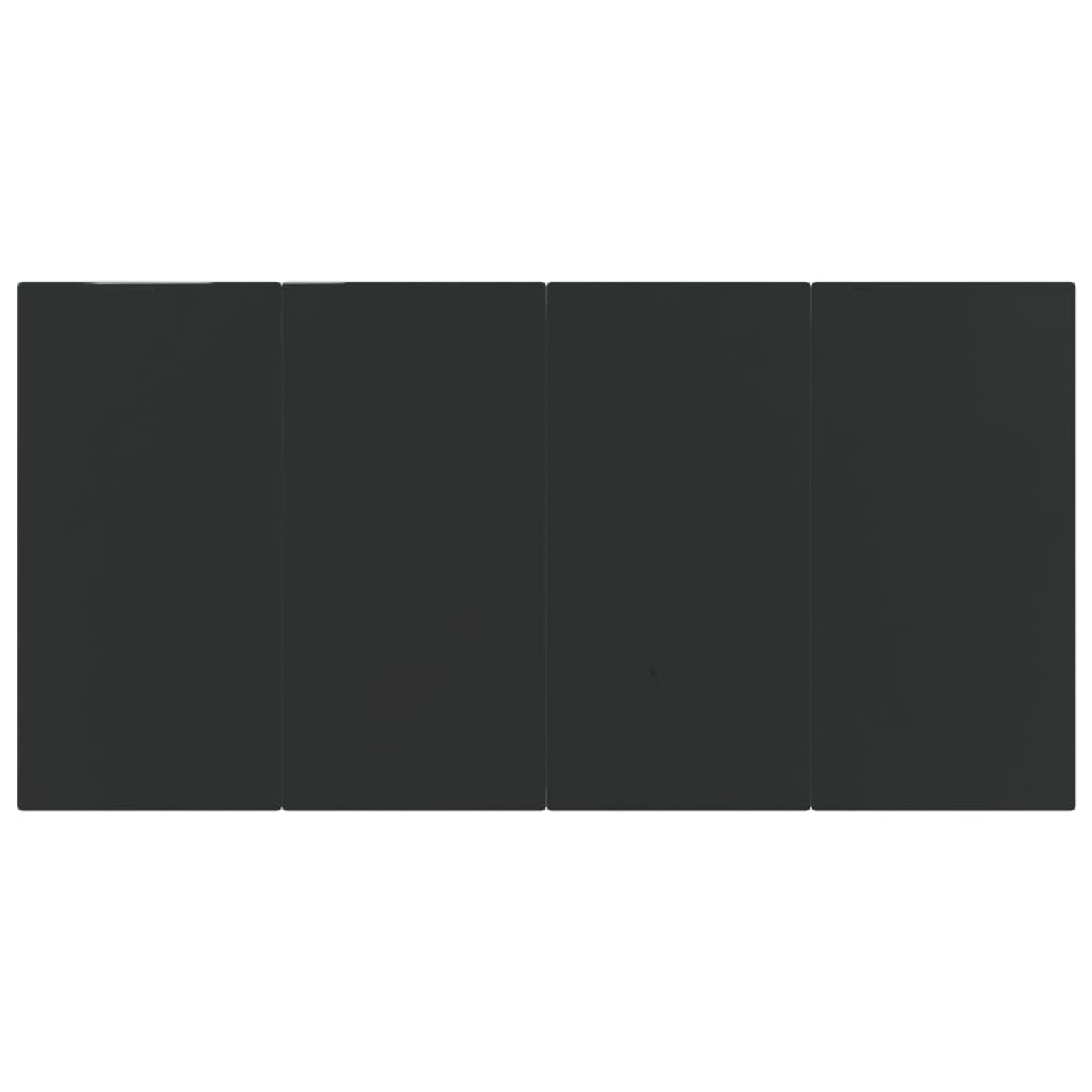 vidaXL 5-tlg. Garten-Essgruppe, schwarzes Poly Rattan, Tischplatte aus Glas, mit Kissen.