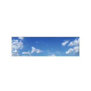 MySpotti Küchenrückwand mit Himmel-Motiv in Hellblau-Weiß, 210x60 cm.