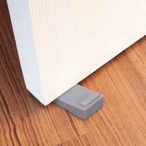 Relaxdays Türstopper Keil 6er Set PVC Grau Rutschfest 2 x 4 x 9,5 cm 40 g