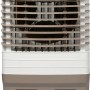 Luftkühler 60 l, weiß-braun, mit Rollen und LED-Display. Mobiles Klimagerät für bis zu 60 m².