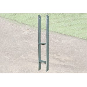 Weka H-Anker-Set für Carport-Pfosten 12x12 cm zur Bodenbefestigung.