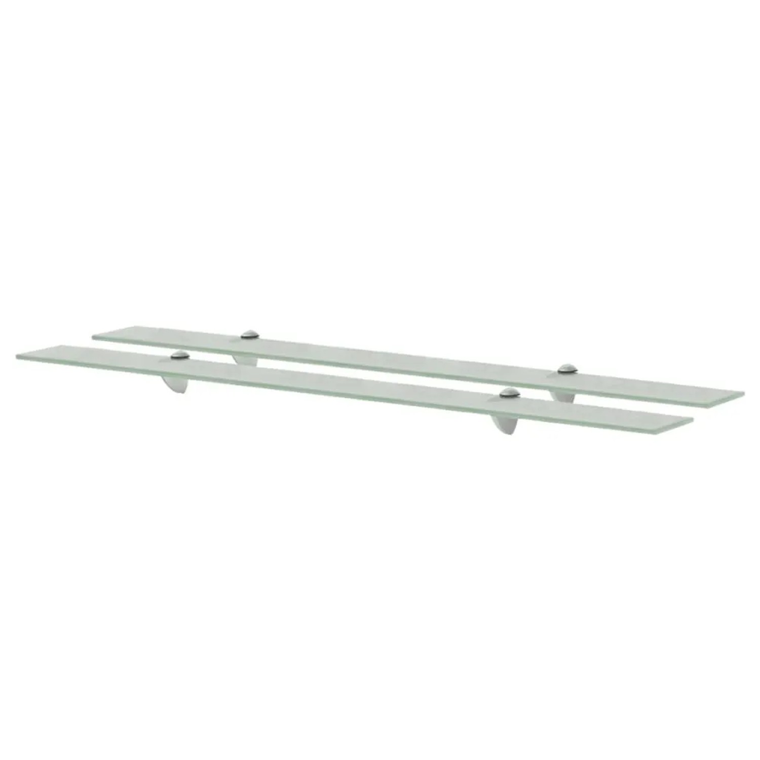 vidaXL Schweberegale 2 Stk Glas 100x20 cm 8 mm 3051541