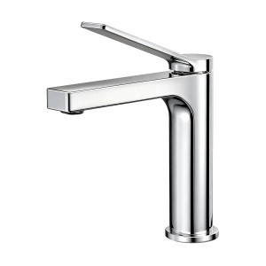 Emke Wasserhahn Waschbeckenarmaturen 195 x 173 x 46 mm Verchromt Mischbatterie Küchenarmatur mit Luftsprudler