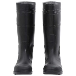 Schwarze vidaXL Gummistiefel Größe 42 aus PVC für Arbeitskleidung.