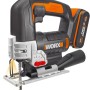 Worx Akku-Stichsäge WX543 mit 20V Akku, ideal für präzise Schnitte in Holz und mehr.