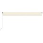 vidaXL Markise Manuell Einziehbar mit LED 600x300 cm Creme 3068962_3