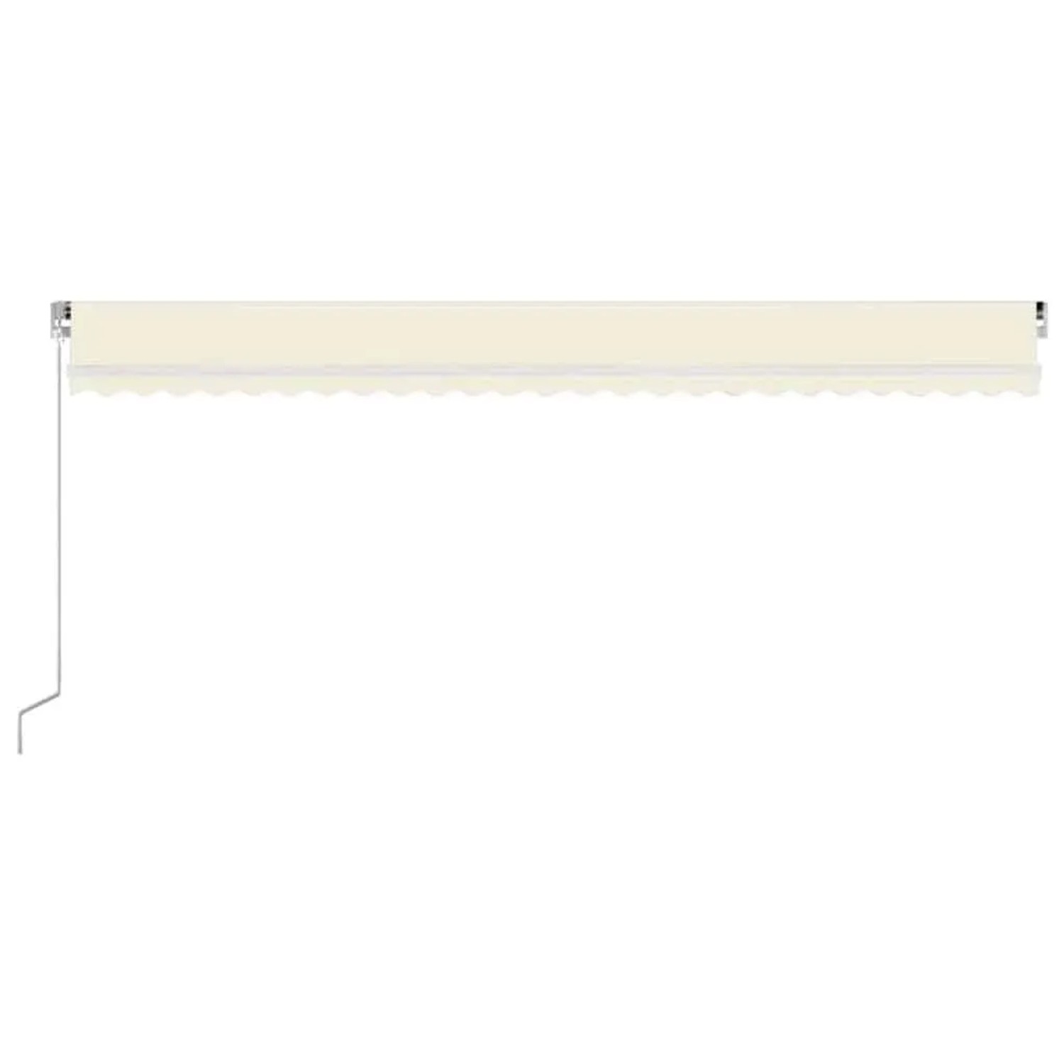 vidaXL Markise Manuell Einziehbar mit LED 600x300 cm Creme 3068962_3