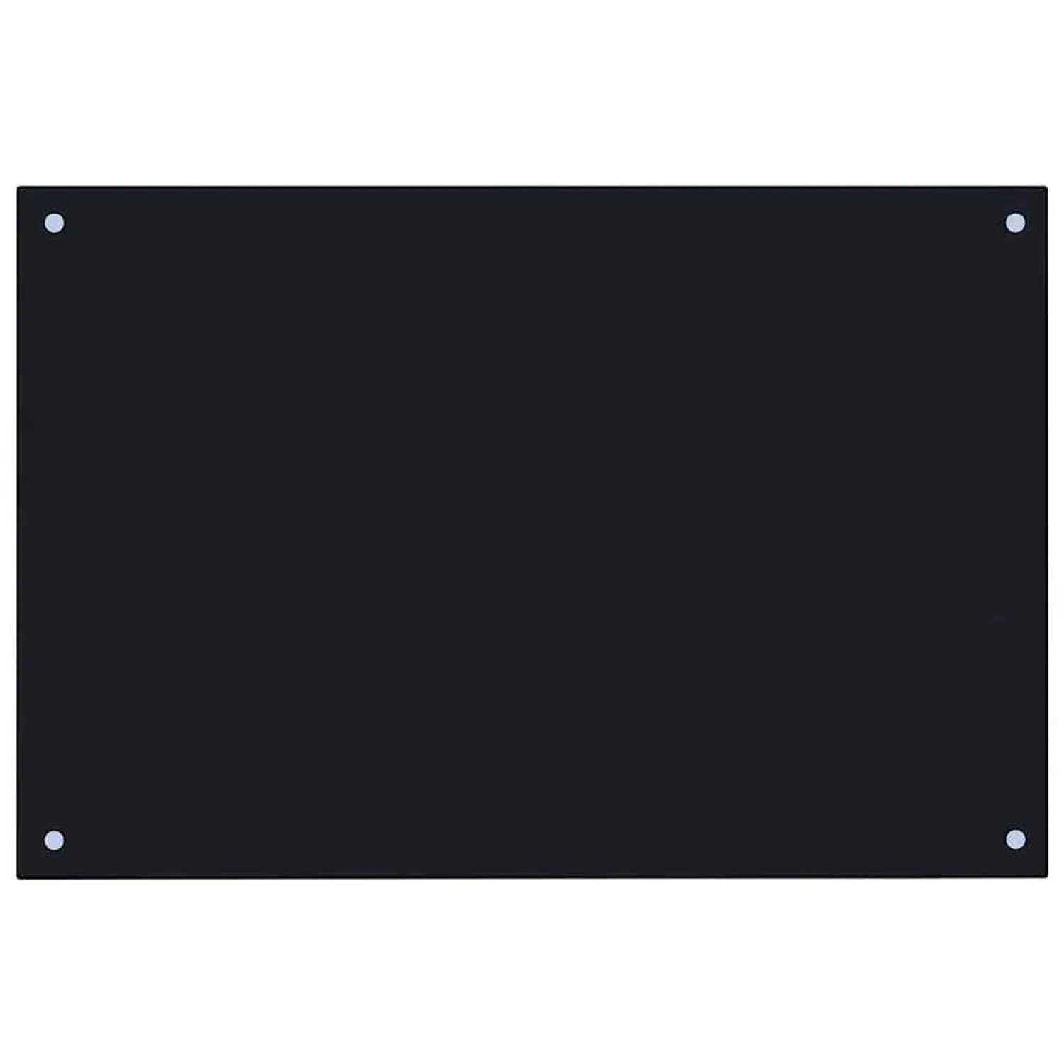 vidaXL Küchenrückwand Schwarz 90x60 cm Hartglas 249489