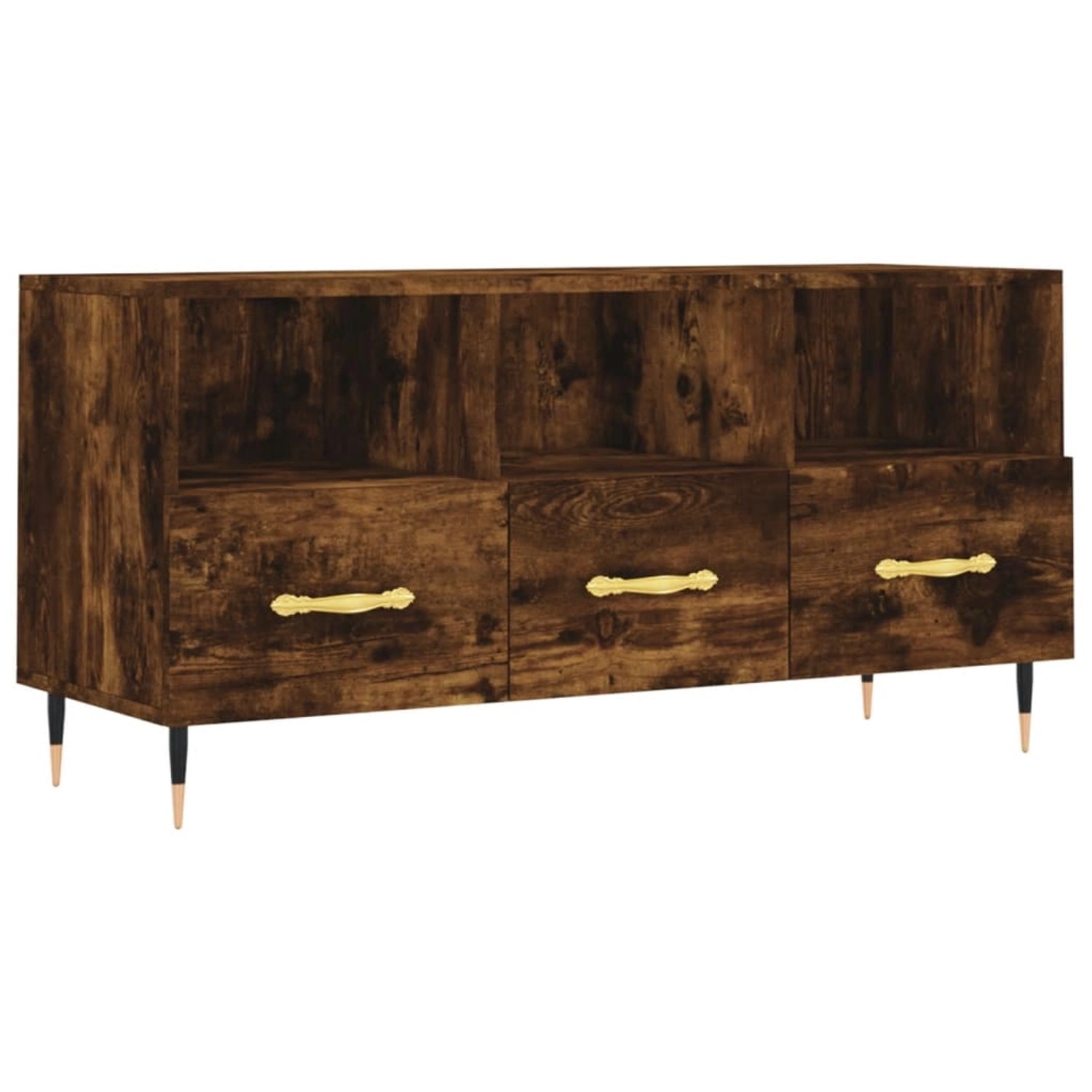 vidaXL TV-Schrank Räuchereiche 102x36x50 cm Holzwerkstoff 829017