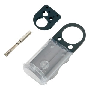 LUX Diamantbohrer 5 mm mit Führung und Aufbewahrungsbox für Fliesenarbeiten.