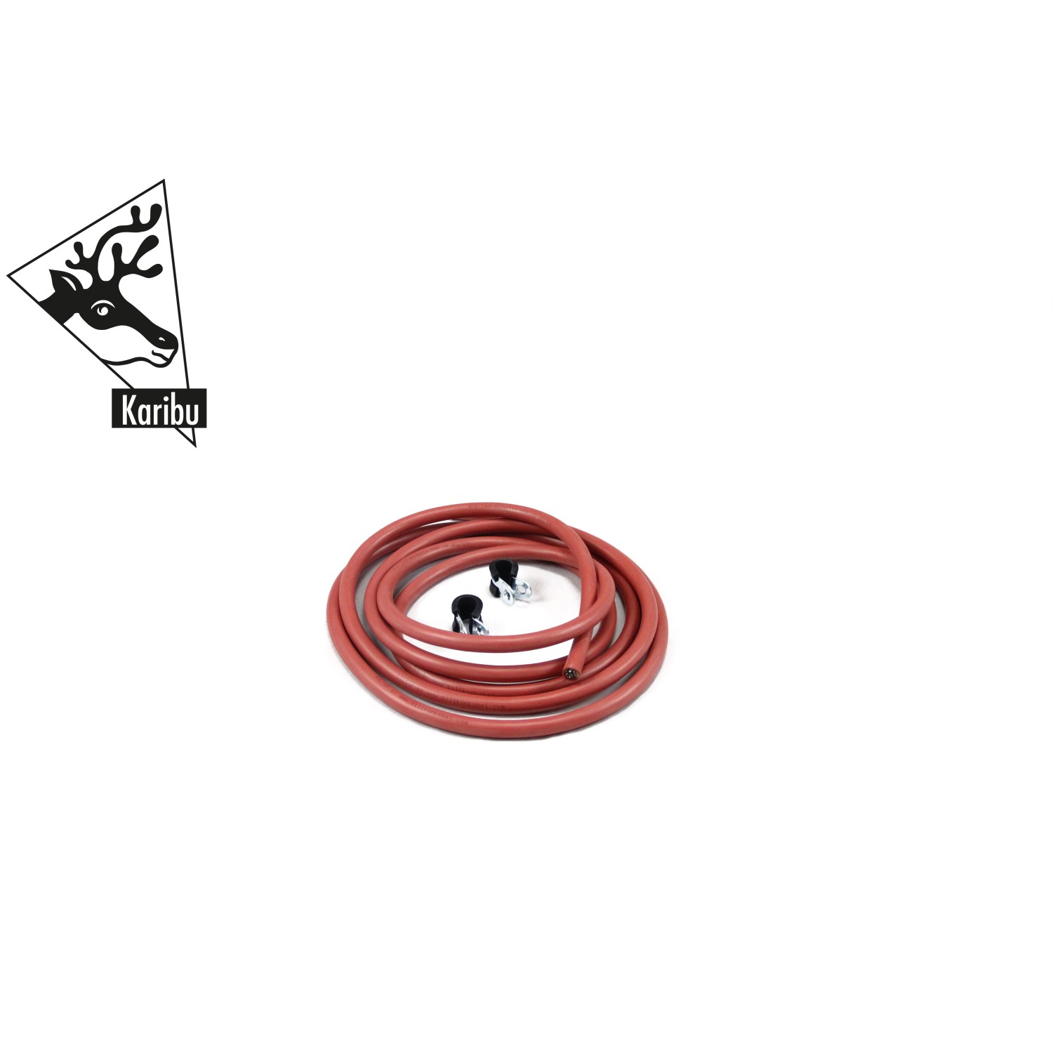Karibu Silikonkabel 5 x 2,5 mm², 3 m für Saunaöfen. Hitzebeständig, CE geprüft.