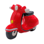 Dekohelden24 Sparfigur Führerschein Spardose Sparbüchse Spardose Rollerführerschein Sparschwein als Roller in Rot aus Keramik L/B/H 20 x 10 x 11 cm