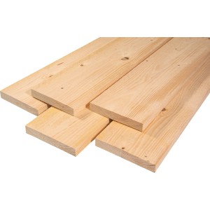 Rettenmeier Fichte/Tanne Brett, sägerau, 23x150x1000mm, ideal für Hobby und Basteln.