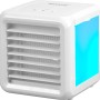 Weißer Mini Luftkühler mit LED-Farbwechsel, 7 W, für angenehme Kühle.