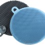 Wenko Silikon Spülschwamm Soft 2er-Set, blau und grau. Küchenhelfer für die Reinigung von Geschirr.
