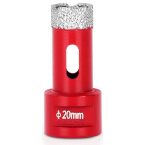 PROREGAL Diamant-Bohrkronenaufsatz Premium Crystal, 20 mm, für Fliesen, Glas, Feinsteinzeug.