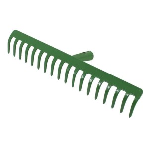 Galaflor Gartenrechen aus Stahl 18 Zinken 45 cm