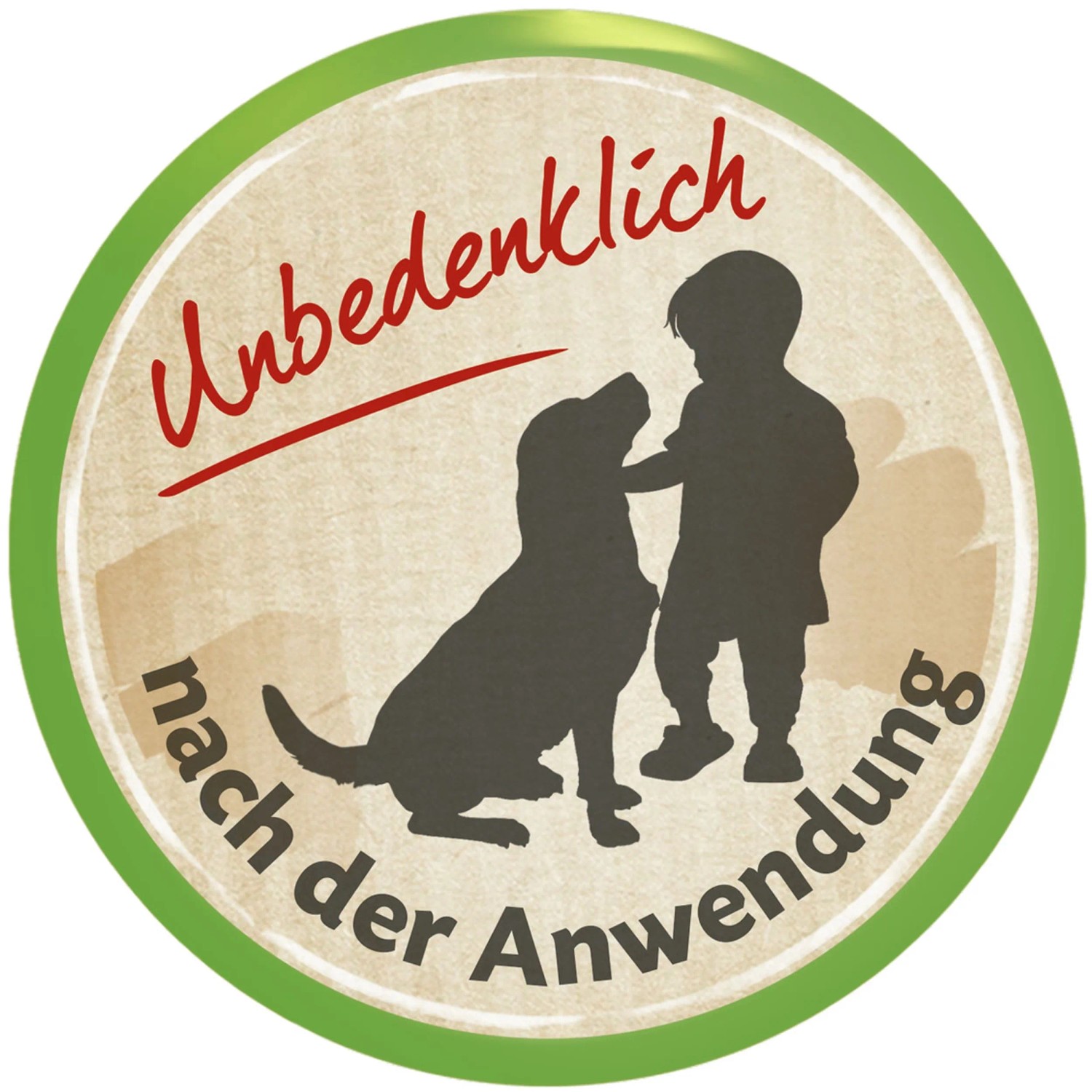 Symbol: Compo Bio Gartendünger – unbedenklich für Kinder und Haustiere nach Anwendung.