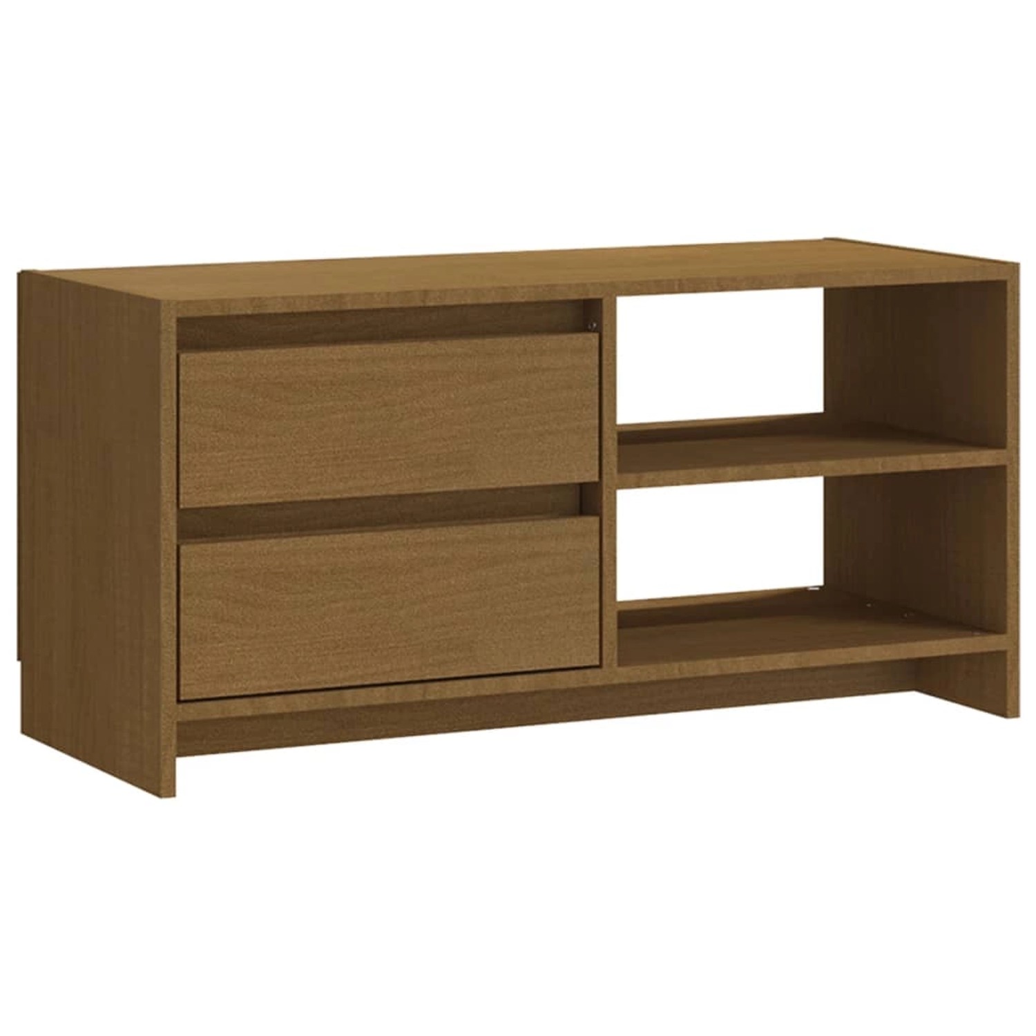 Tv-schrank Honigbraun 80x31x39 Cm Massivholz Kiefer günstig online kaufen