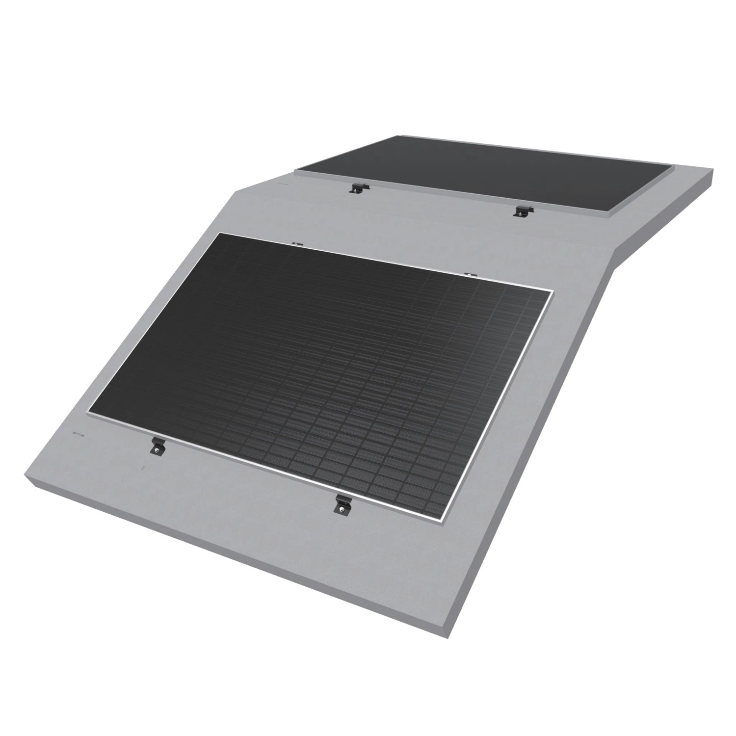 Intellisolaris PV Dachhalterung Railless Montagesystem für geneigte Bitumen Metalldächer 1 Paar