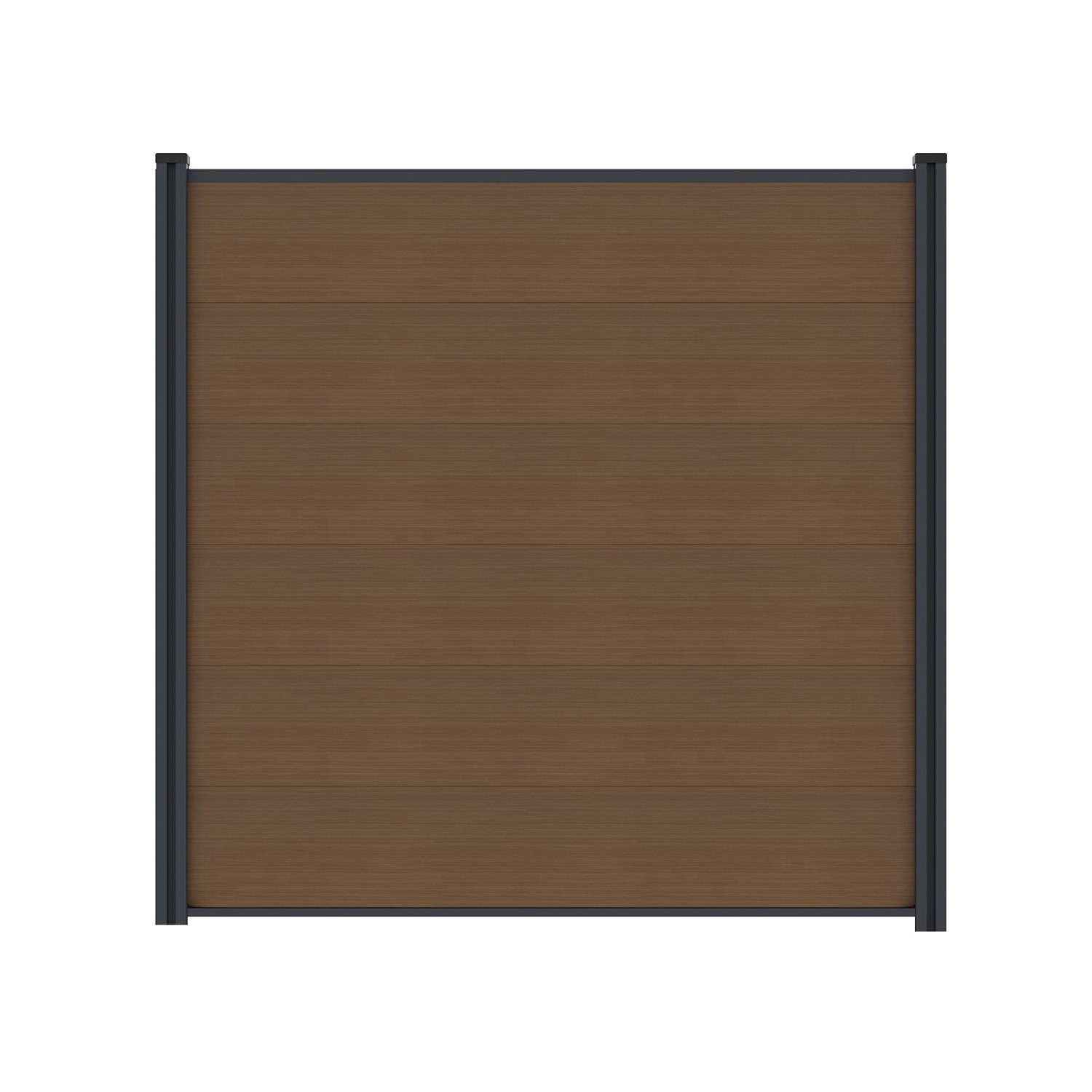 T&J WPC-Steckzaunset Max-XL Coextrudiert 175 cm x 172 cm Teak günstig online kaufen