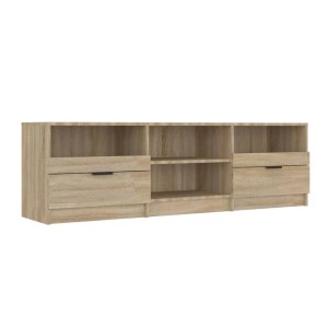 VidaXL TV-Schrank Sonoma-Eiche, 150 cm breit, mit Schubladen und offenen Fächern.