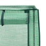 Detailaufnahme des Gewächshaus-Aufsatzes für das vidaXL Hochbeet in Rattan-Optik.