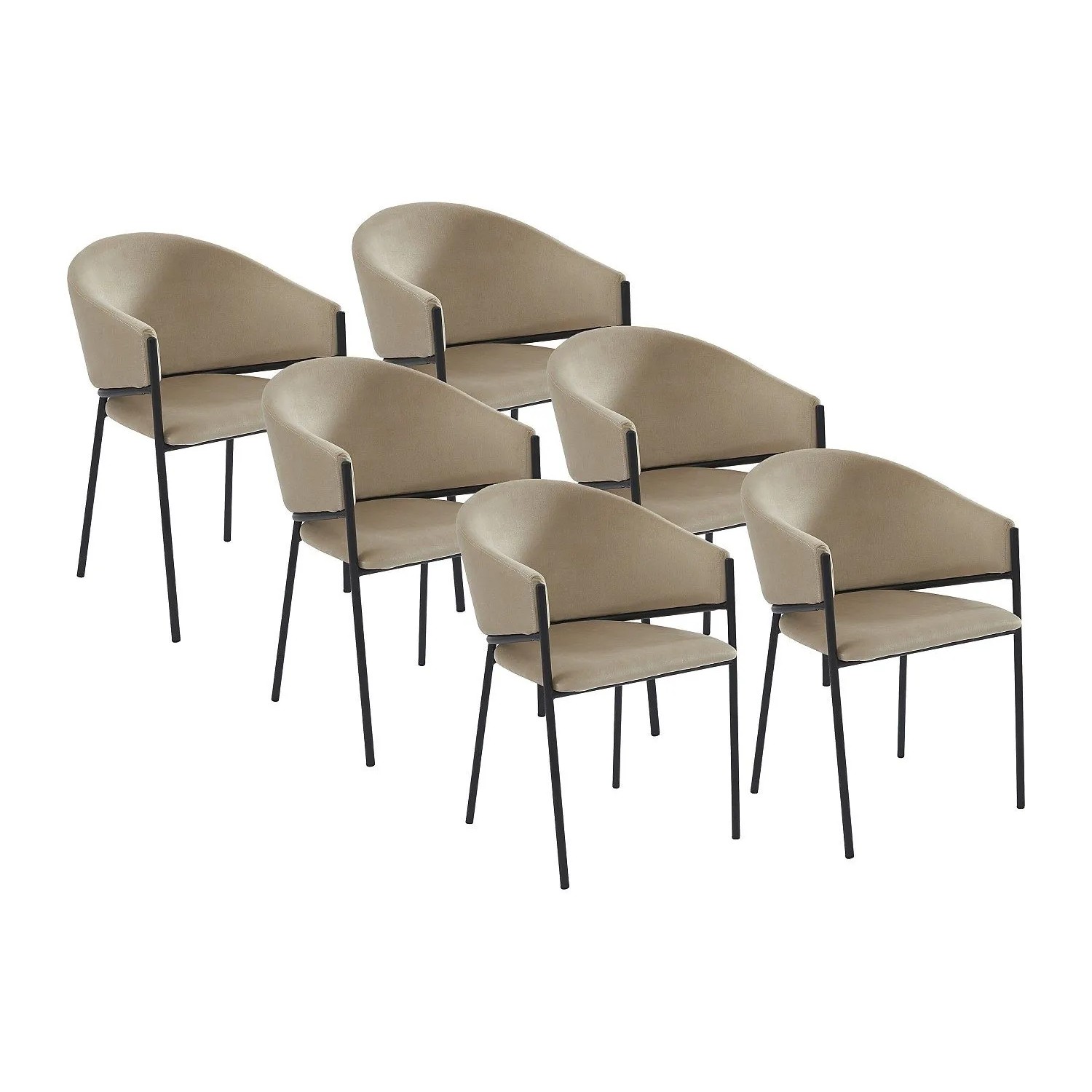 Vente-unique Stuhl Ordida Beige 53 cm