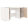 vidaXL Schreibtisch Weiß 140x50x75 cm Massivholz Kiefer 814325_6