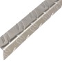 Gleichschenkliges Winkelprofil aus Aluminium, 41,2x41,2x1000 mm, mit Riffelblechmuster.