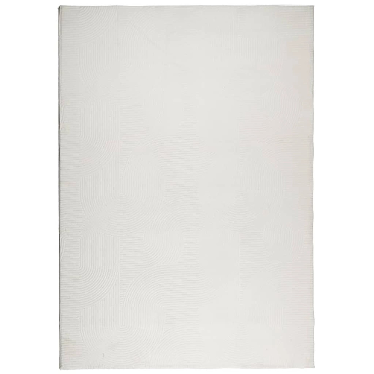 vidaXL Teppich Iza Kurzflor Skandinavischer Look Creme 120x170 Cm 1947427 günstig online kaufen