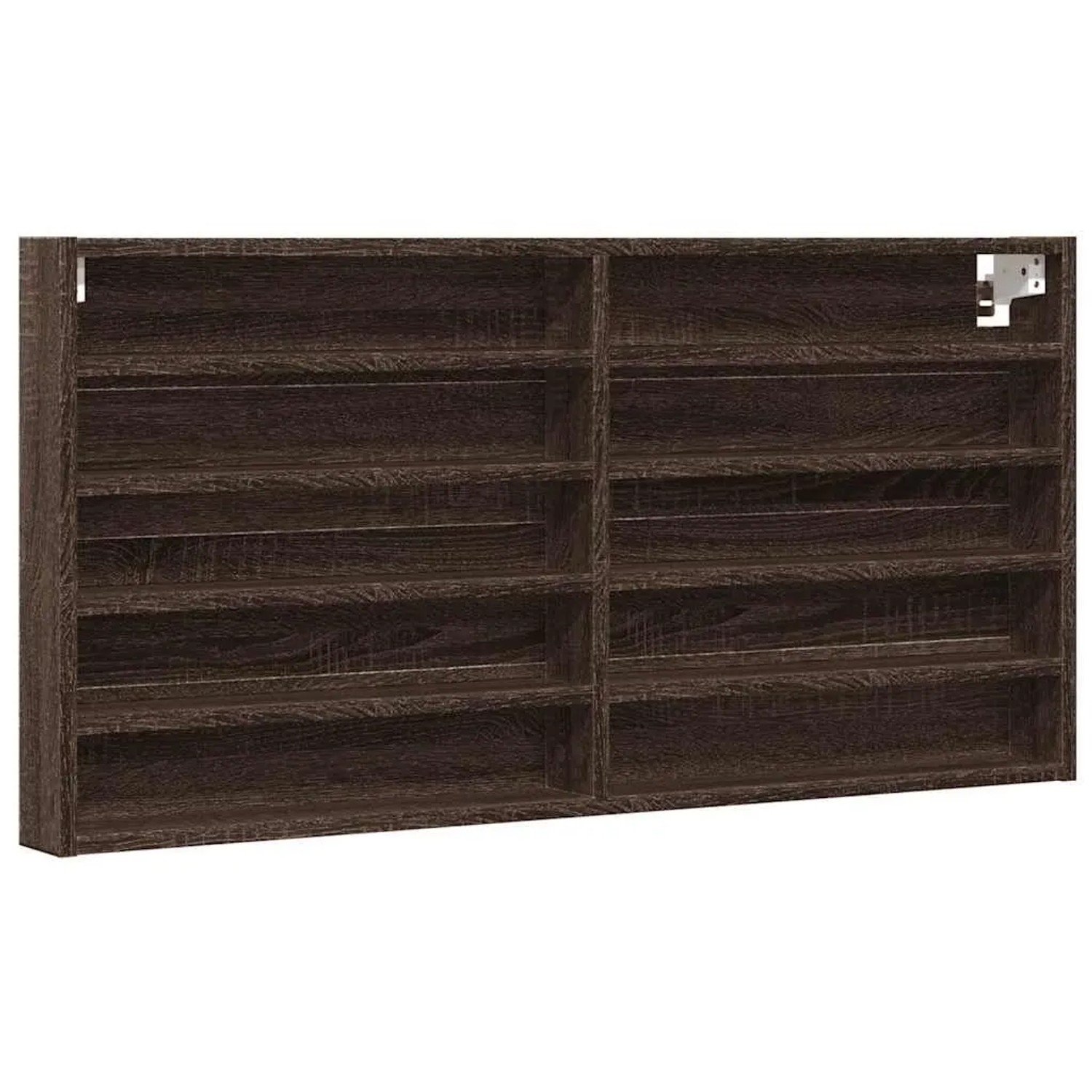 vidaXL Vitrinenschrank Braun Eichen-Optik 100x8,5x50 cm Holzwerkstoff 847953