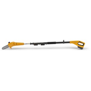 Stiga Akku-Multitool MT 100e mit Heckenscheren- und Hochentaster-Aufsatz, gelb/schwarz.