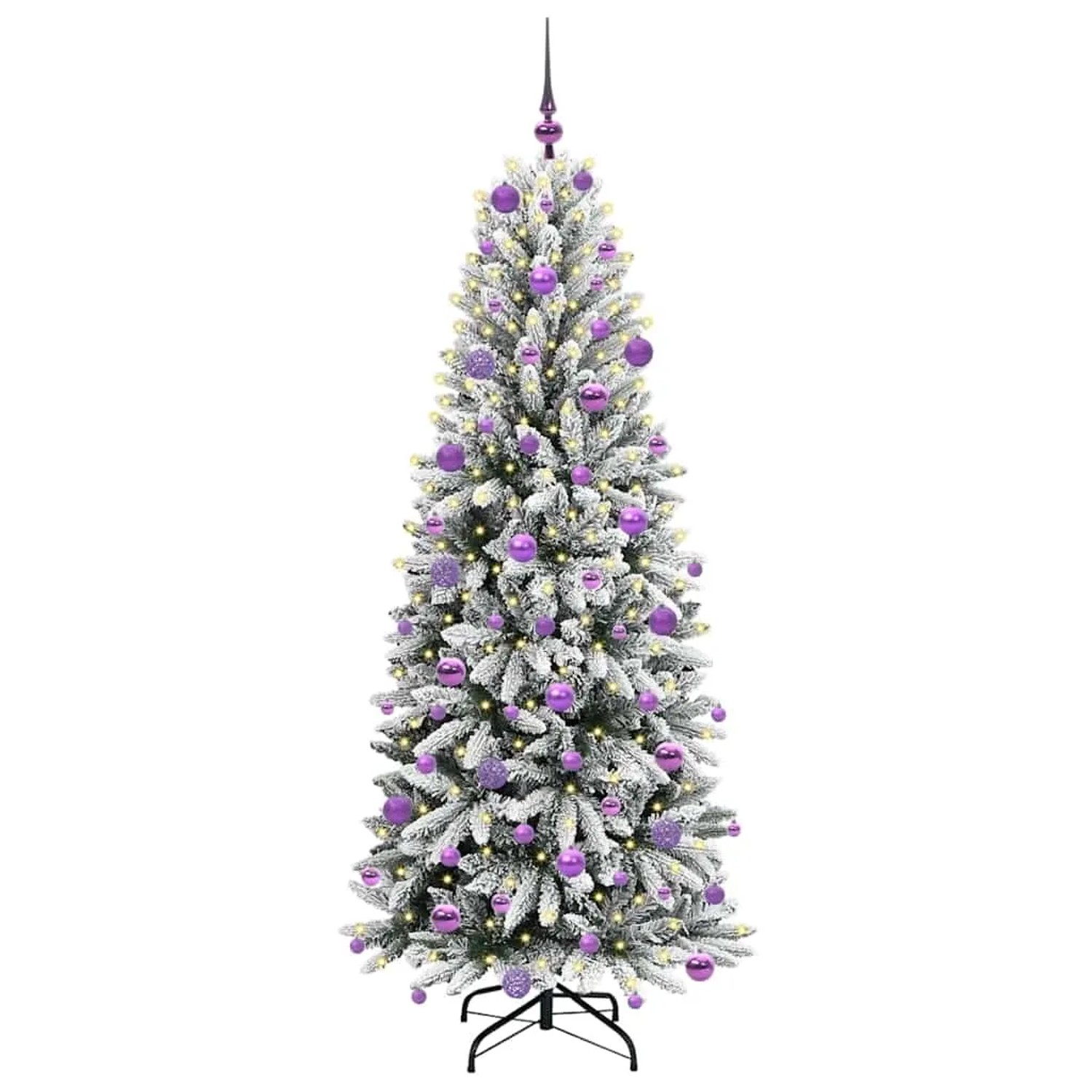 vidaXL Künstlicher Weihnachtsbaum mit 300 LEDs Weiß 73 x 73 x 180 cm 3396051