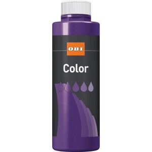 OBI Color Voll- und Abtönfarbe Violett, matte Dispersionsfarbe im 500 ml Gebinde.