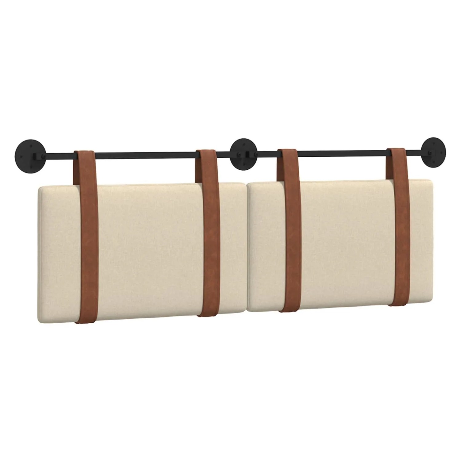 vidaXL Hängevorderseite Wandmontiert Creme 130 x 55 x 5 cm Antikes PU 42031430