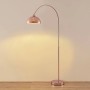 Lindby Stehlampe Bogenleuchte Lennart Modern in Kupfer aus Metall 1-flammig E27 Wohnzimmerleuchte_4