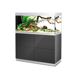Oase Aquarium-Set HighLine Raumteiler Weißglas 300 Anthrazit 300 l