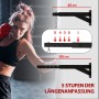 Schwarze Stahl SPORTNOW Boxsack Wandhalterung mit 5-Stufen Längenanpassung (45-65cm).
