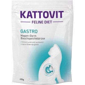 Kattovit Gastro Spezialfutter für Katzen, 400g Packung, zur Unterstützung der Verdauung.