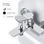 AM.PM X-Joy Wannenarmatur Aufputz Chrom, Einhebelmischer für Badewanne.