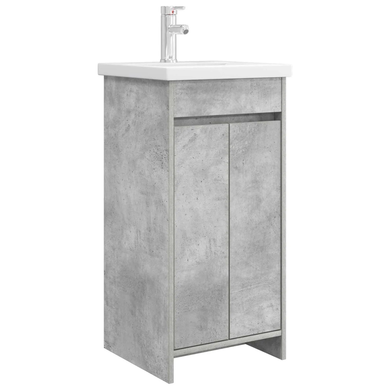 vidaXL Badezimmerschrank mit Waschbecken Betongrau 42 x 40 x 84,5 cm 890771