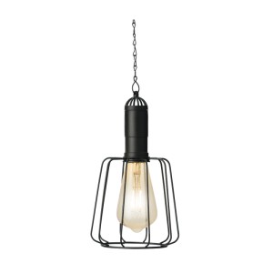 Marelida LED Solar Hängeleuchte Laterne Eckig Industrial Look Gitter Garten Balkon Sensor