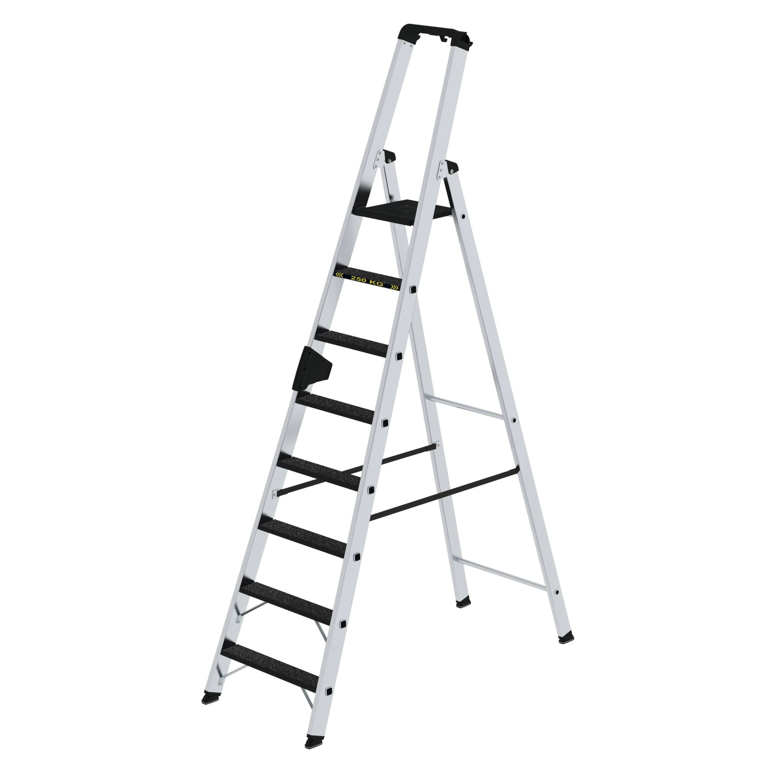 PROREGAL Stufen-Stehleiter 250 kg Einseitig Begehbar mit Clip-Step R13 8 St günstig online kaufen